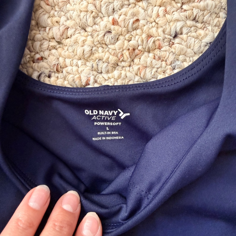 Set of Two Old Navy Active PowerSoft Athleisure Dresses - Navy and Olive - Picture 4 of 8
